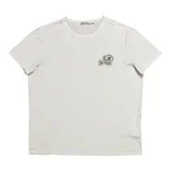 新品同様］モンクレール ダブルワッペン Tシャツ ホワイト - メルカリ