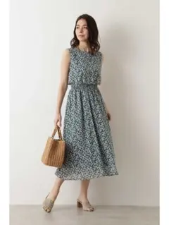 [洗える]フラワープリントワンピース NATURAL BEAUTY BASIC