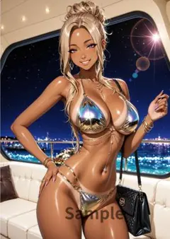 A4ポスター／AI生成アートイラスト コスプレ 美女【C173】