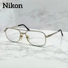Nikon メガネ FB6329TS ツーブリッジ y2k チタン 金