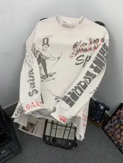 《新品未使用》アーティストプリント ゆったり長袖Tシャツ