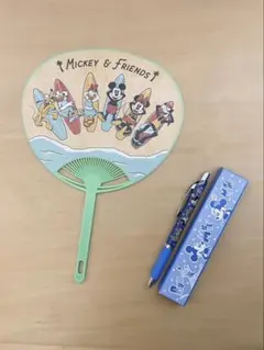 第一生命　ディズニーうちわ＆ボールペンセット