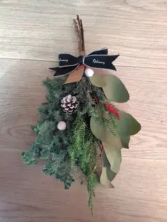 スワッグ　自然素材　ユーカリ　杉　ユニファーブルーバード