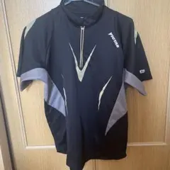 VICTAS卓球用ウェア ブラック/グレー 半袖