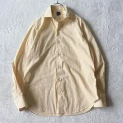 ジャンネット VINCI FIT 白 ホリゾンタルカラー長袖シャツ 37 wa0