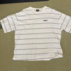 SIGNAL SPORTS ボーダーTシャツ ホワイト×グレー