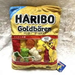 HARIBO ゴールドベア グミマスコット入りクッション