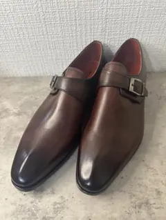 美品【BARNEYS NEW YORK】ダブルモンクストラップ ダークブラウン 中古・BARNEYS NEWYORK】ダブルモンクストラップ ブラウン - メルカリ