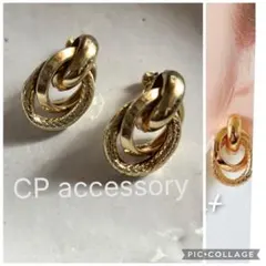 リングイヤリング　ゴールド