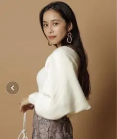 送料込み 匿名配送 Mystradaマイストラーダ ニットボレロ ホワイト