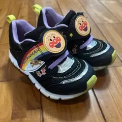 アンパンマン キッズスニーカー ブラック/パープル 17.0 cm