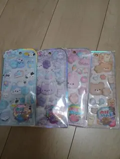 もちぷにゅシール 肉球スクイーズ 4種セット