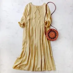 美品✨2022年 ハウスオブロータス フロートリーフチュニックワンピース 刺繍 ハウスオブロータス フロートリーフ ブラウス チュニック 刺繍 インド