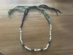 ハンドメイド ネックレス ビーズ 美品