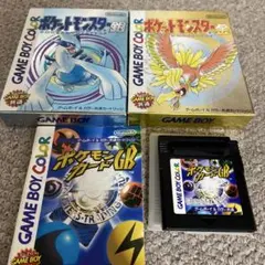 ポケモンの金と銀のソフトとポケモンカードのソフトの3点セット