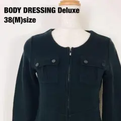 BODY DRESSING Deluxe ノーカラージャケット ブラック　C3のサムネイル