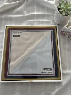 pierre cardin ストライプ ハンカチ 2枚セット