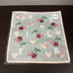 FEILER チェリー柄 タオルハンカチ