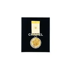 シャネル 01P 勲章 ブローチ ラインストーン 刻印入り ヴィンテージ