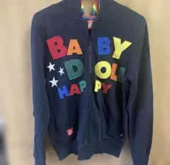 BABYDOLL カラフルロゴ ジップアップパーカー