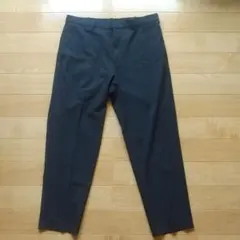 ユニクロ スマートアンクルパンツ2WAYストレッチ ネイビーメンズ　L