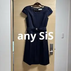 any sis ワンピース　サイズ2 ネイビー　卒業式入学式　結婚式セレモニー