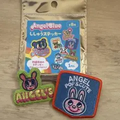 Angel Blue エンジェルブルー ししゅうステッカー　2枚セット