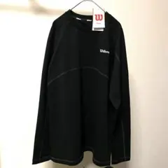 最終値下げ‼️ウィルソン　長袖シャツ　メンズ テニスウェア　LL ブラック