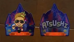 ATSUSHI 千社札 ステッカー