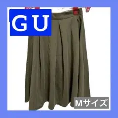 洋服㉖ (スカート　カーキ　ジーユー　GU) Mサイズ