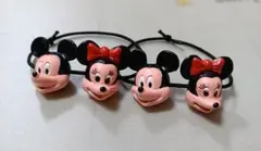 Disneyミッキー ミニー ヘアゴム 2個セット【昭和レトロ】