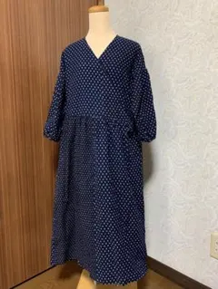 着物リメイクカシュクールワンピース