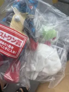 一番くじ　メガシンカ D賞 メガサーナイト ぬいぐるみ　ラストワン　メガルカリオ