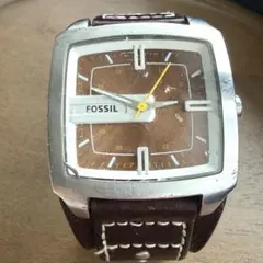 電池交換済】FOSSIL フォッシル 腕時計 グリーン文字盤 メッシュベルト 
