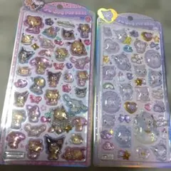 サンリオ うるちゅるポップシール 2種セットのサムネイル