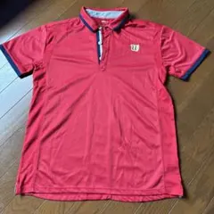 Wilson メンズポロシャツ レッド Lサイズのサムネイル