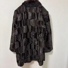 セレーネジュニア　ファーコートM ダークブラウン オープンフロント　肌触り◎