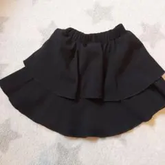 ブラックフリルスカート 1'20