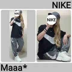 出品迷い中♡ NIKE　ペイント　デカロゴ　セットアップ　激かわでやばすぎ！