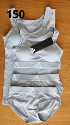 150　アディダス　ブラタンクトップ　セットアップ　ショーツ　ハーフトップ　4点