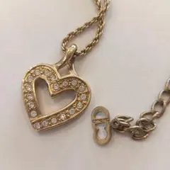 クリスチャン　ディオール　ハート　ネクレス　ゴールド