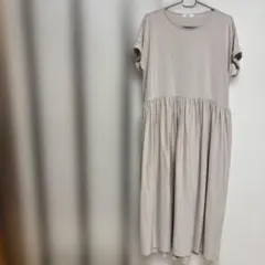 a.v.v. 半袖 ロングワンピース ウエスト切替え