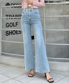 INGNI フレアデニムパンツ ライトブルー Mのサムネイル