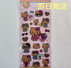 【新品】サンリオ　キラキラ ラインストーンシール　日焼け　キティ