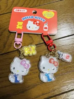 サンリオ　お揃いニコにこキーホルダー　ハローキティ