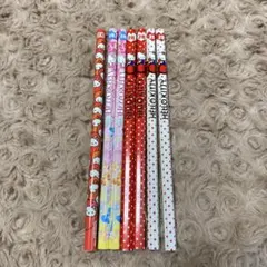 【美品】平成レトロ　ハローキティ 鉛筆 2B 7本セット【希少】