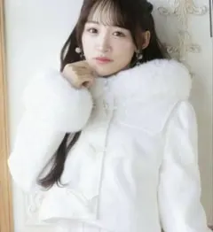 エブリン　ショートダッフルコート　ホワイト