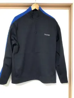 NAUTICA ハーフジップ スエットトレーナー 黒/青