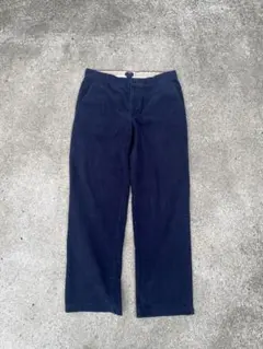 コーデュロイ ストレートレッグパンツ ネイビー