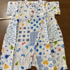 ミキハウス　可愛い甚平 ロンパース60-70サイズ(中古品)